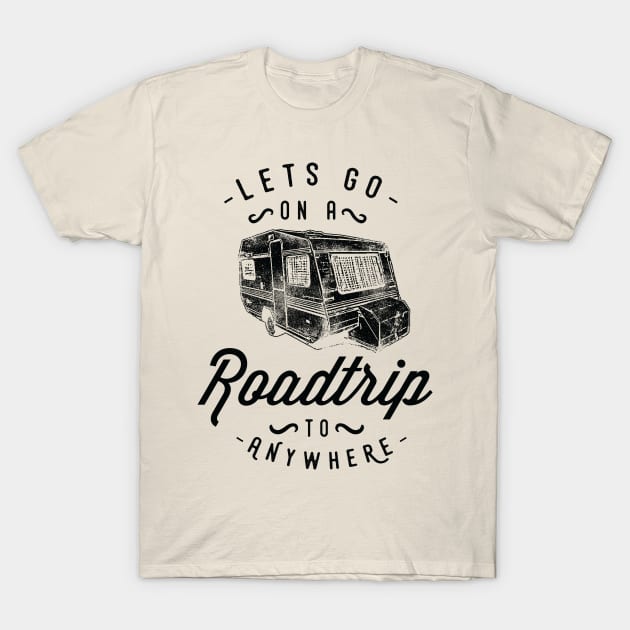 Let's Go on a Road Trip Vintage Design T-Shirt by Jarecrow 